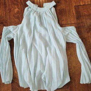 Pleated Off the Shoulder Blouse Size Small